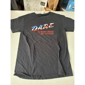 D.A.R.E Vintage Y2K Graphic Print Black T-Shirt Men's Size Small